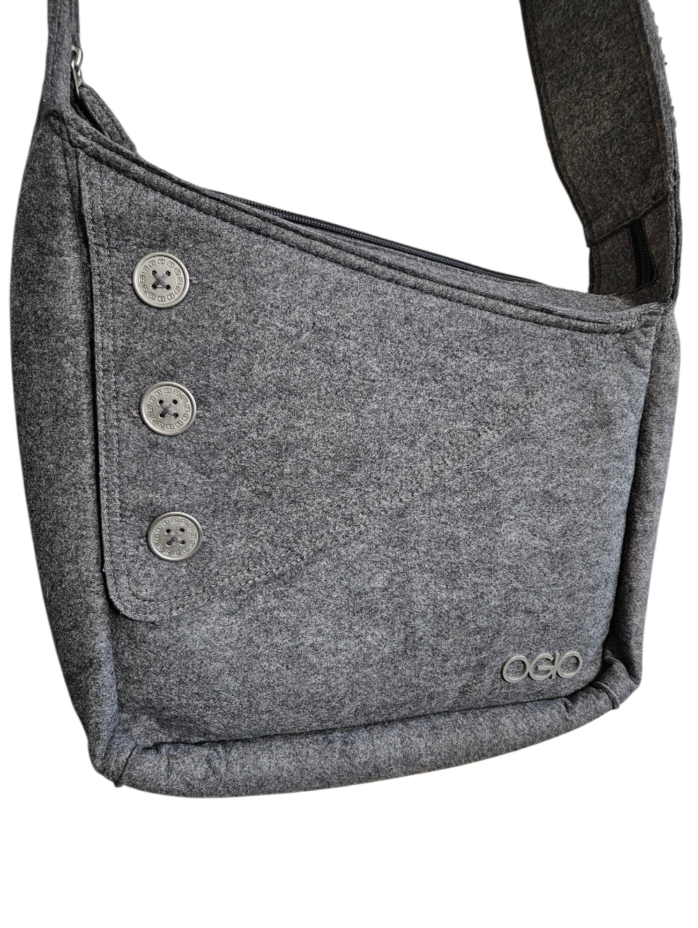 Ogio Brooklyn Crossbody Tablet Bag, Gray Felt